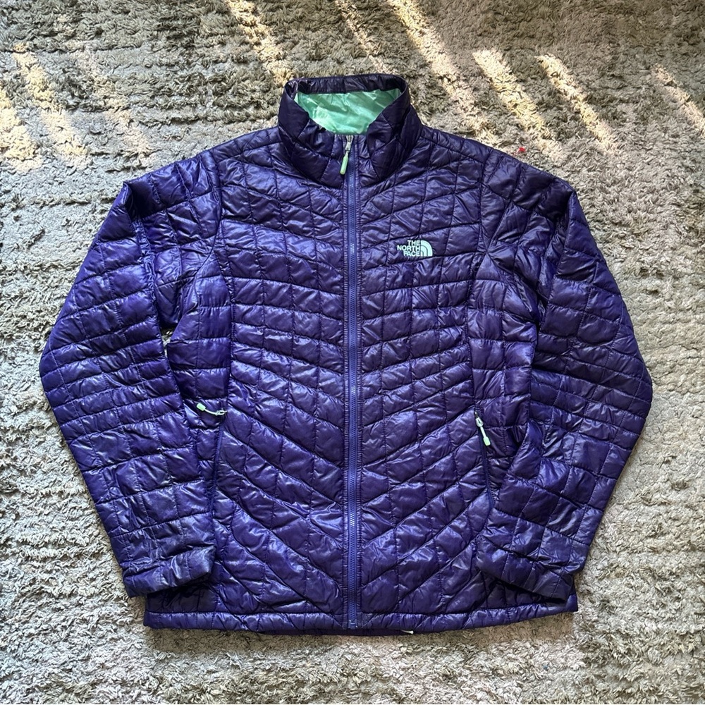 The North Face Women’s Thermoball Puffer Purple/Green Size M